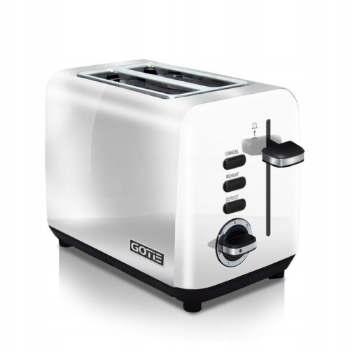 Toster 925W stal nierdzewna biały