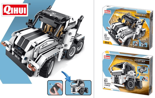 Ciężarówka 2w1 klocki zdalnie sterowane