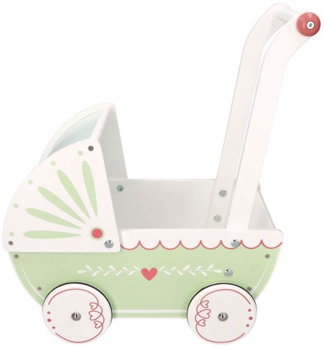 Drewniany wózek dla lalek