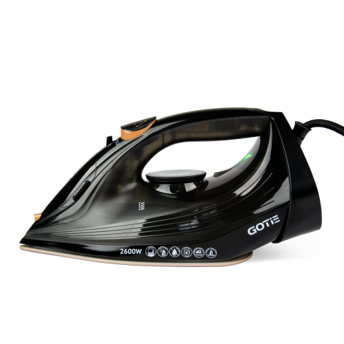 Żelazko parowe stopa ceramiczna 2600 W czarne