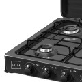 Kuchenka gazowa czteropalnikowa przenośna emalia czarna