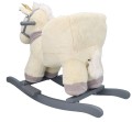 Jednorożec na biegunach z fotelikiem i pasem pluszowy dla dzieci 10m+