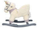 Jednorożec na biegunach z fotelikiem i pasem pluszowy dla dzieci 10m+