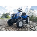 Traktor New Holland z przyczepą na pedały otwierana maska od 2 lat niebieski