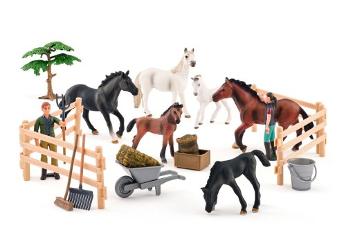 Zestaw Koni dla Dzieci Farma – 25 Elementów
