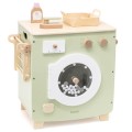 Pralka zabawka dla dzieci drewniana bogate wyposażenie