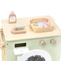 Pralka zabawka dla dzieci drewniana bogate wyposażenie