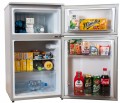 Mała Lodówka z Zamrażarką Podblatowa  85 cm  89L Inox