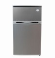 Mała Lodówka z Zamrażarką Podblatowa  85 cm  89L Inox