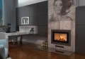 Szyba ochronna hartowana 80x60 przed pod kominek grafitowa
