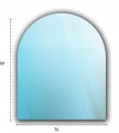 Szyba pod kominek szkło hartowane 80x70 przeźroczysta