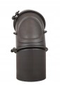 Kolanko kolano regulowane fi 130 mm  do pieca z wyczystką