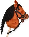 Hobby Horse – Pluszowy Koń na Kiju z Dźwiękiem, Realistyczne Detale, 70 cm, Zabawka dla Dzieci 3+