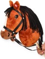 Hobby Horse – Pluszowy Koń na Kiju z Dźwiękiem, Realistyczne Detale, 70 cm, Zabawka dla Dzieci 3+