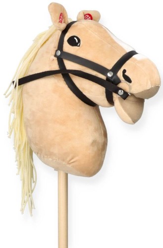 Hobby Horse Konik na Kiju z Dźwiękiem Izabelek Pluszowy 70 cm - Realistyczny Koń do Zabawy