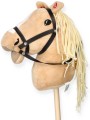 Hobby Horse Konik na Kiju z Dźwiękiem Izabelek Pluszowy 70 cm - Realistyczny Koń do Zabawy