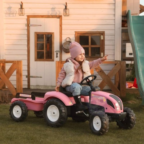 Traktor na pedały FALK Country Star z przyczepą dla dzieci 2+