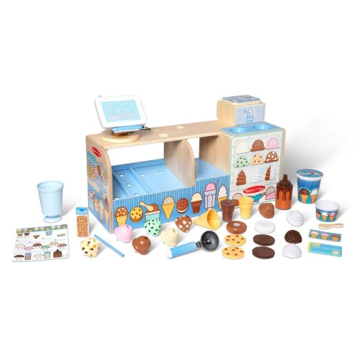 Mega Lodziarnia Melissa & Doug Drewniany Sklep z Lodami dla Dzieci 3+