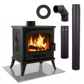 Piec żeliwny wolnostojący kominek koza K7 + akcesoria 1.jpg