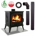 Piec żeliwny wolnostojący kominek koza K7 + akcesoria.jpg