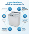 Pralko wirówka SIGMA 2 komory 5kg+2kg infografika