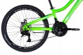 Rower górski MTB 24" dla młodzieży, Hamulce Tarczowe, Amortyzator, Zielony