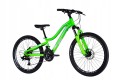 Rower górski MTB 24" dla młodzieży, Hamulce Tarczowe, Amortyzator, Zielony