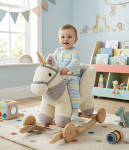 Konik Jednorożec na Biegunach 3w1 z Fotelikiem Pasem i Kołami Interaktywny 10m+