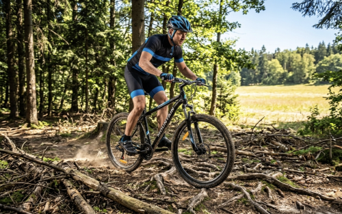 ROWER GÓRSKI MTB MĘSKI KOŁA 29 CALI RAMA 18 CALI STALOWY 170-180cm 21 BIEGÓW TARCZE AMORTYZATOR