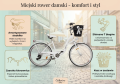 Rower Miejski Damski Catherina biały – komfort, styl i niezawodność każdego dnia 3.png