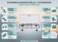 Kuchenka gazowa 2-palnikowa Stella STKGA-02 Antracyt – Twoja mobilna kuchnia w plenerze