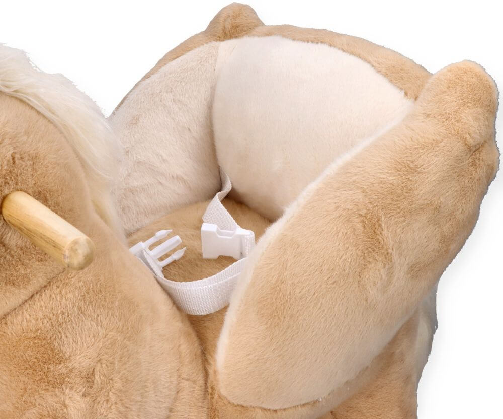 Pluszowy Konik Pegaz Bujaczek 2w1 z Jeździkiem i Dźwiękiem