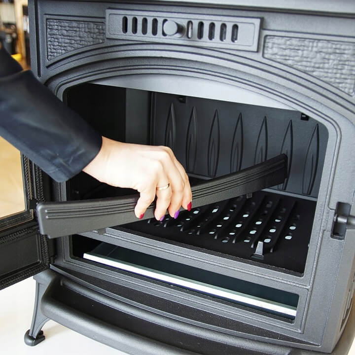 Piec żeliwny Kominek Koza K6 na drewno 8 kW Ecodesign 2022