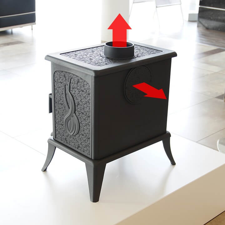 Piec żeliwny wolnostojący kominek koza K7 - 5kW Ecodesign 2022