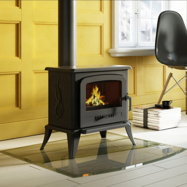 Piec żeliwny wolnostojący kominek koza K7 - 5kW Ecodesign 2022