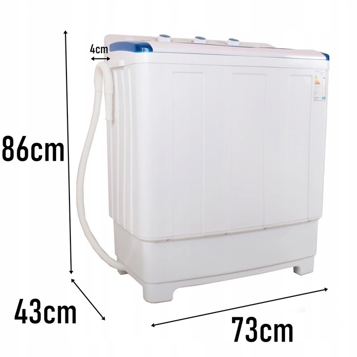 Pralko wirówka z pompą 2 komory 7,8/5