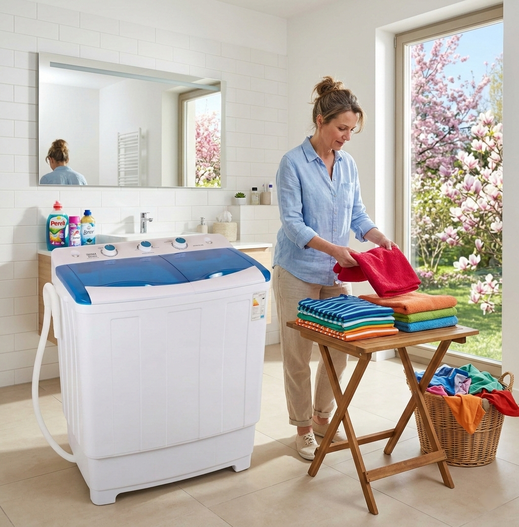 Pralko wirówka z pompą 2 komory 7,8/5