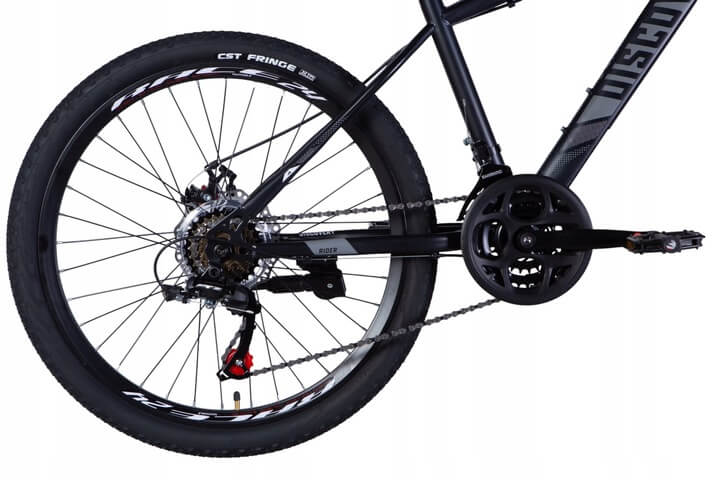 Rower Młodzieżowy Górski MTB 24" Rama 15" Wzrost 145-160 Amortyzacja Hamulce Tarczowe