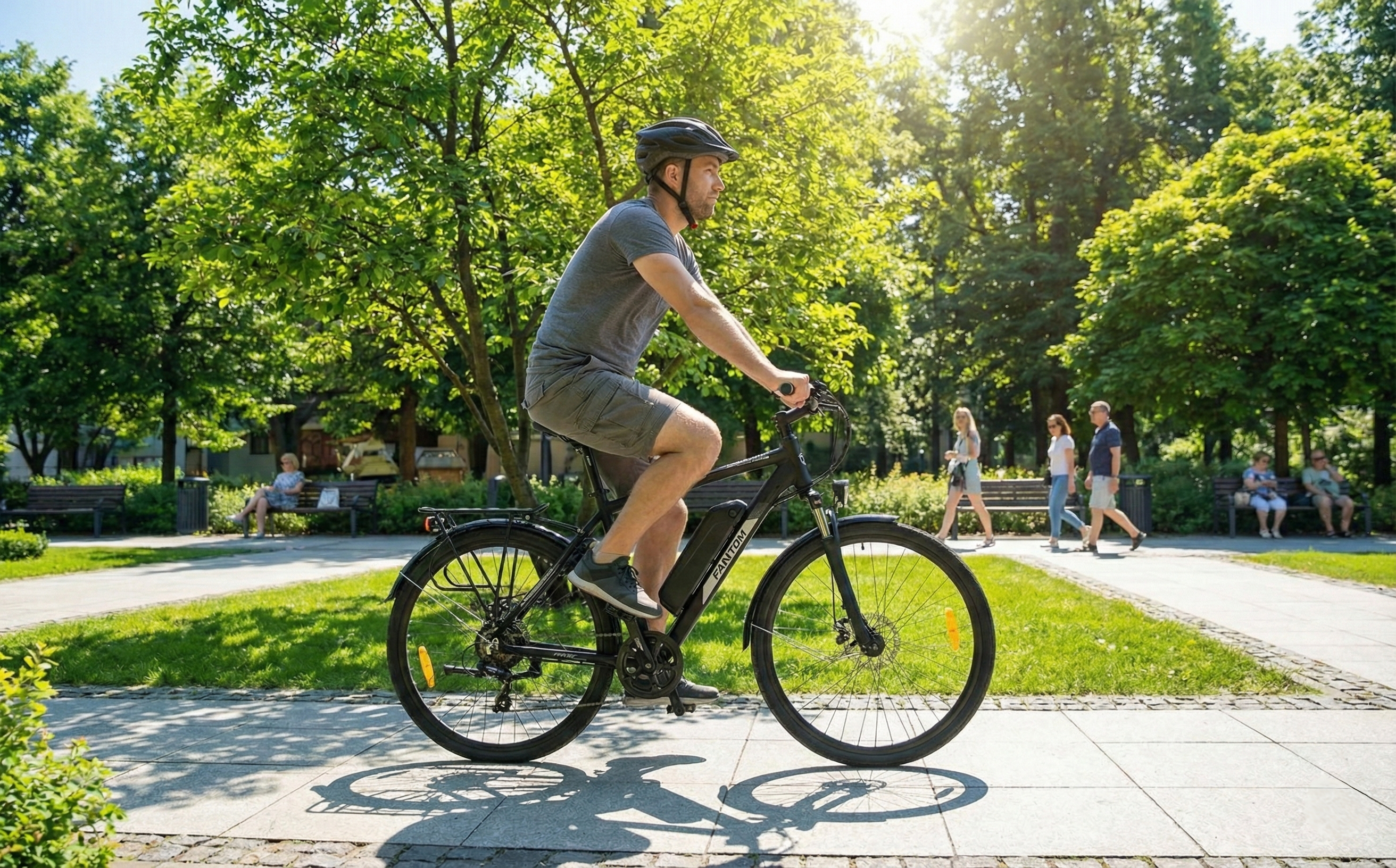 Rower elektryczny FANTOM GX5000 3 tryby jazdy wyjmowana bateria