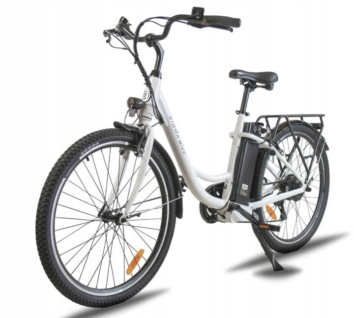 Rower elektryczny miejski 26" damski męski rama 18" aluminiowa