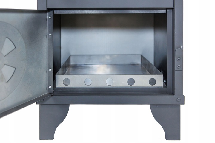 Wędzarnia ogrodowa stalowa 112 cm z termometrem