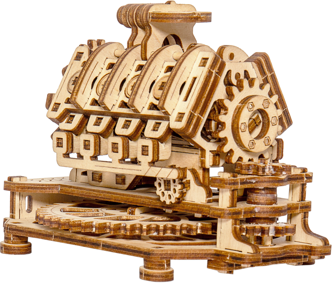 Silnik V8 do składania Wooden City