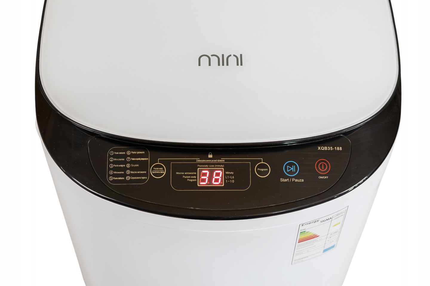 Stalowy bęben INOX w pralce wirnikowej