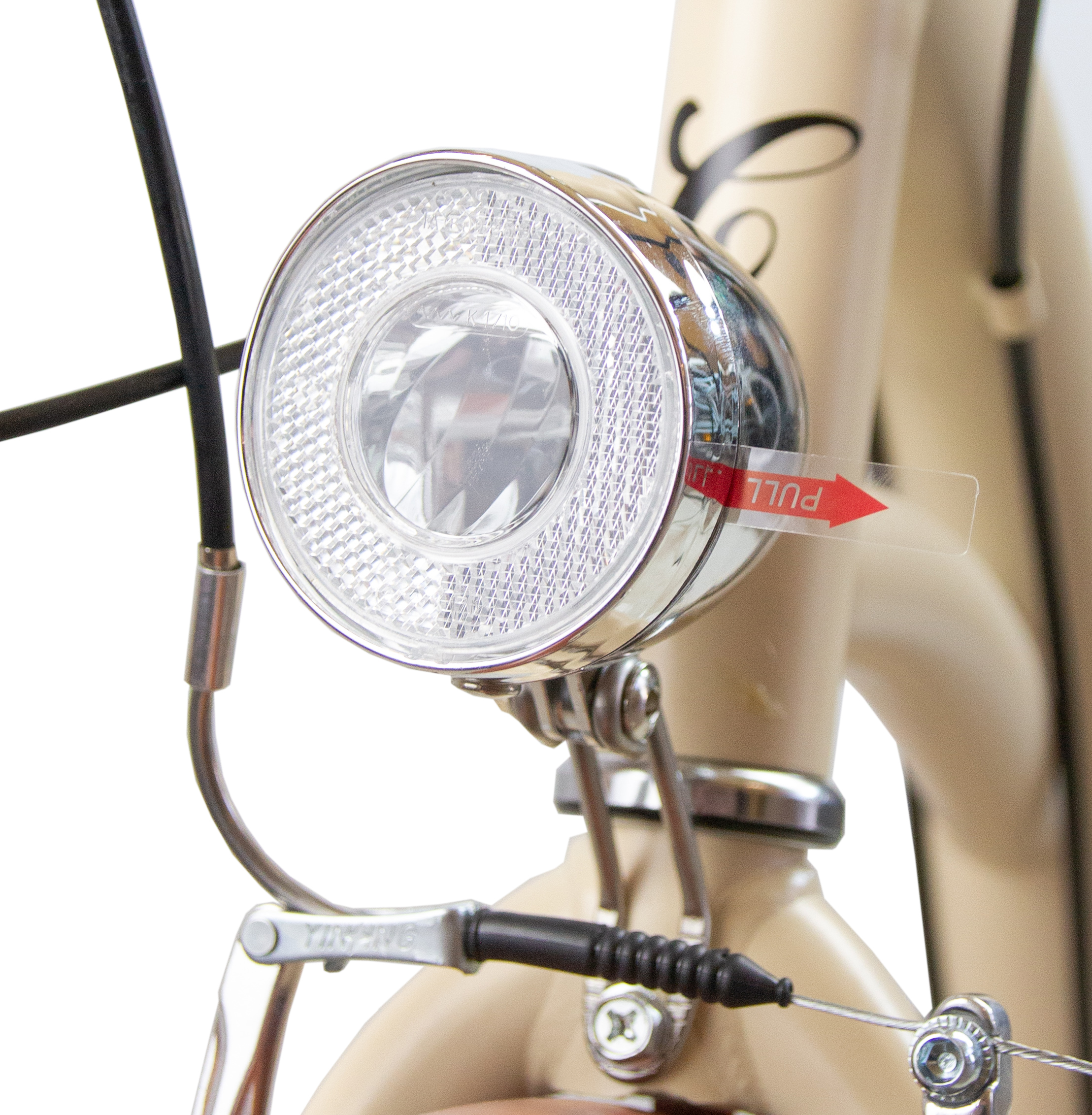 Rower Miejski Damski Catherina Kremowy akcesoria