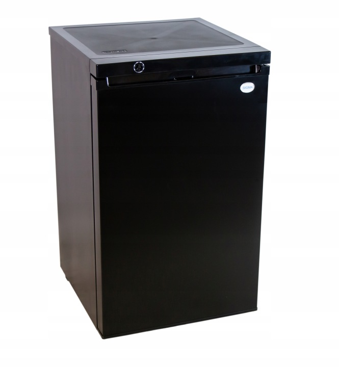 Wnętrze czarnej zamrażarki szufladowej 4 szuflady